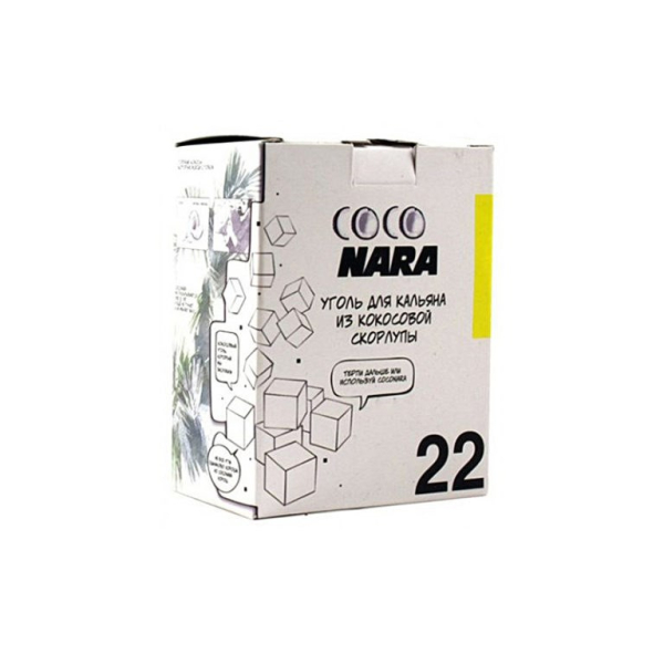 Уголь CocoNara 22мм для кальяна - 24 шт в Красноярске