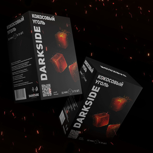 Уголь DARKSIDE CHARCOAL (BIG CUBE) 1KG 72 BRICKS в Красноярске