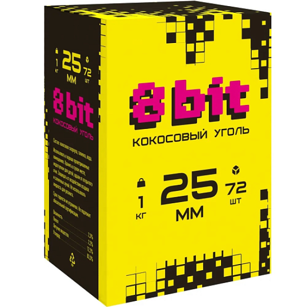 Кокосовый уголь Cocoloco 8bit 25мм в Красноярске