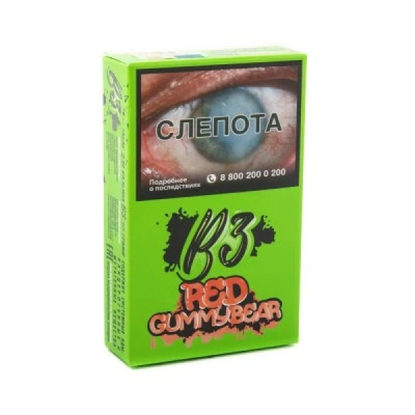 Табак B3 Red Gummy Bear (Красные Мишки Гамми) 50 гр в Красноярске
