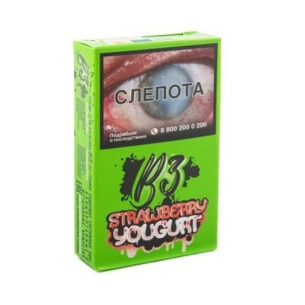 Табак B3 Strawberry Youghurt (Клубничный Йогурт) 50 гр в Красноярске