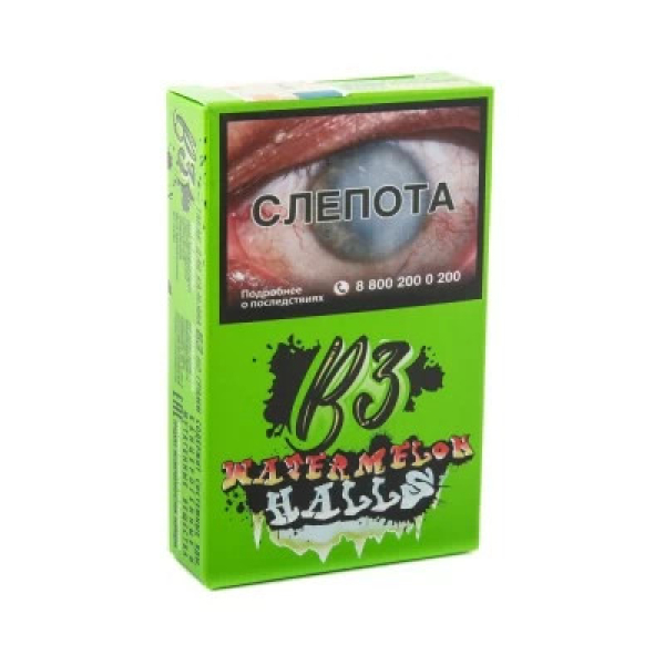 Табак B3 Watermelon Halls (Ледяной Арбуз и Дыня) 50 гр в Красноярске