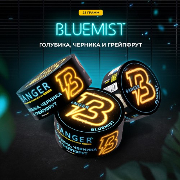 Табак Banger Bluemist (Голубика Черника и Грейпфрут) 25 гр в Красноярске
