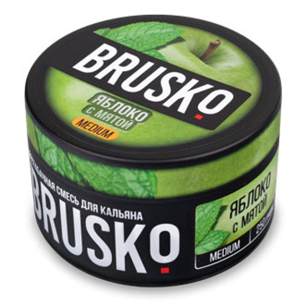 Смесь BRUSKO ЯБЛОКО С МЯТОЙ (MEDIUM) 250 гр в Красноярске