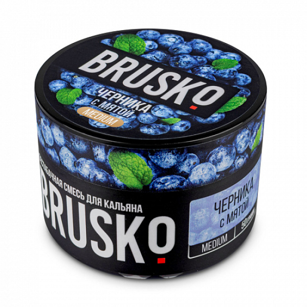 Смесь Brusko Medium Черника с мятой 50 грамм в Красноярске