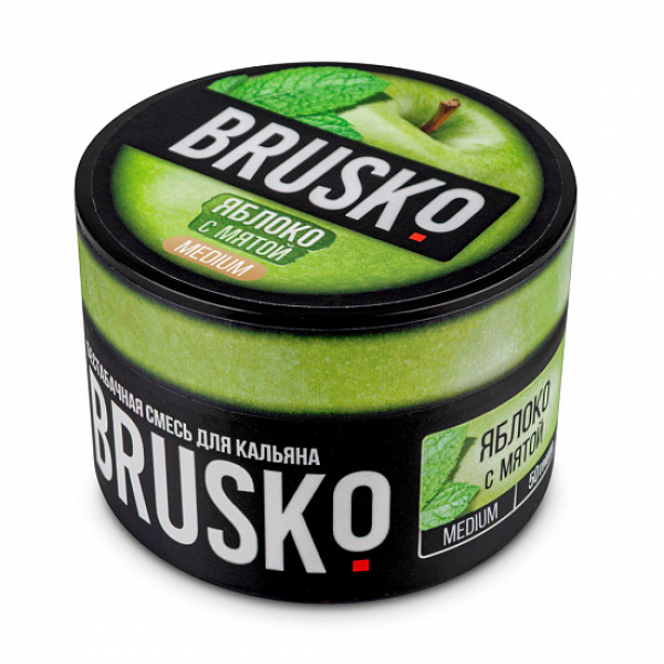 Смесь Brusko Medium Яблоко с мятой 50 грамм в Красноярске