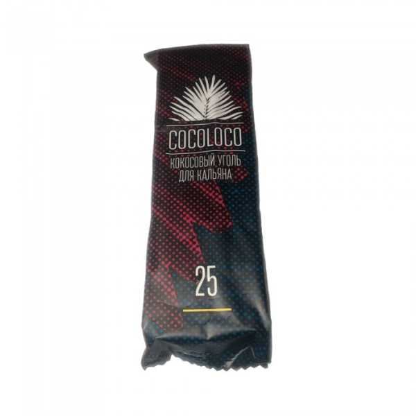 Кокосовый уголь Cocoloco 25мм - 12 шт. в Красноярске