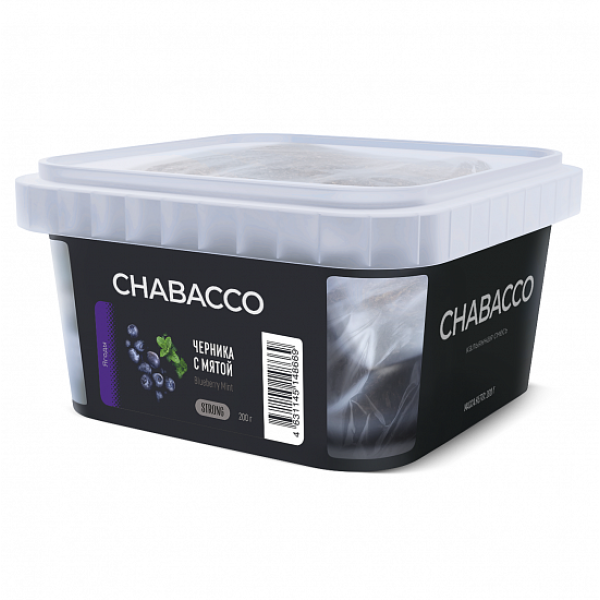 Смесь Chabacco Strong Blueberry mint (Черника с мятой) 200 гр в Красноярске