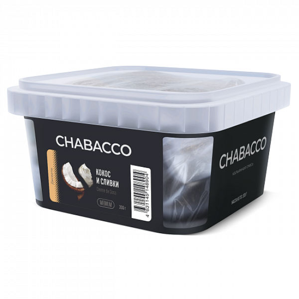 Смесь Chabacco Medium Creme De Coco (Кокос И Сливки) 200 гр в Красноярске