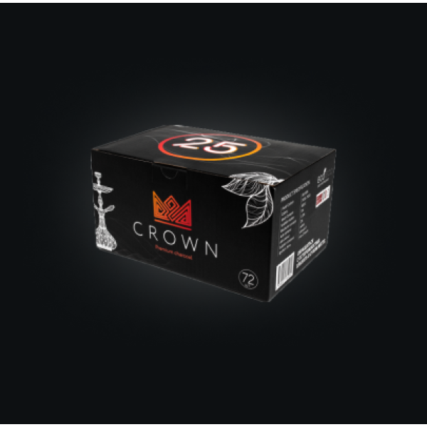 Уголь Crown 25 мм для кальяна (72 шт.) в Красноярске