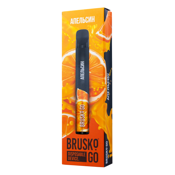 Одноразовая электронная сигарета Brusko Go Апельсин 800 затяжек в Красноярске