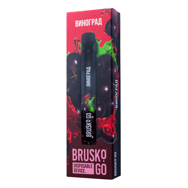 Одноразовая электронная сигарета Brusko Go Виноград 800 затяжек в Красноярске