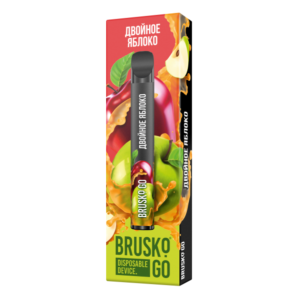 Одноразовая электронная сигарета Brusko Go Двойное яблоко 800 затяжек в Красноярске