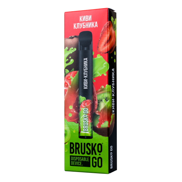 Одноразовая электронная сигарета Brusko Go Киви Клубника 800 затяжек в Красноярске