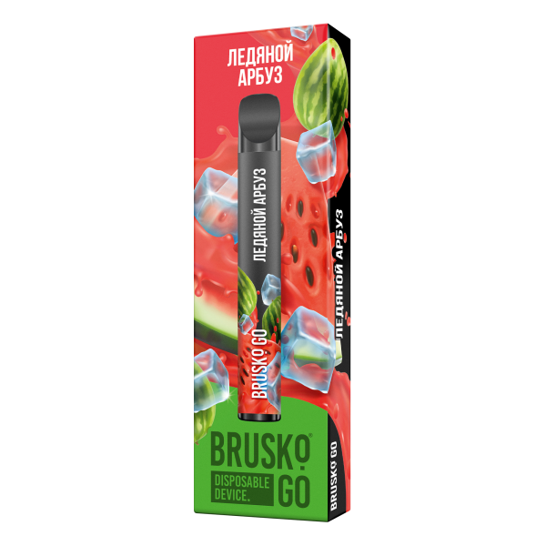 Одноразовая электронная сигарета Brusko Go Ледяной Арбуз 800 затяжек в Красноярске