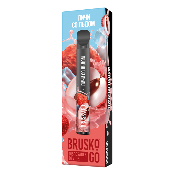 Одноразовая электронная сигарета Brusko Go Личи Со Льдом 800 затяжек в Красноярске