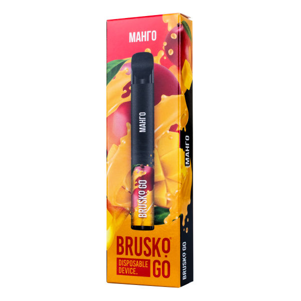 Одноразовая электронная сигарета Brusko Go Манго 800 затяжек в Красноярске