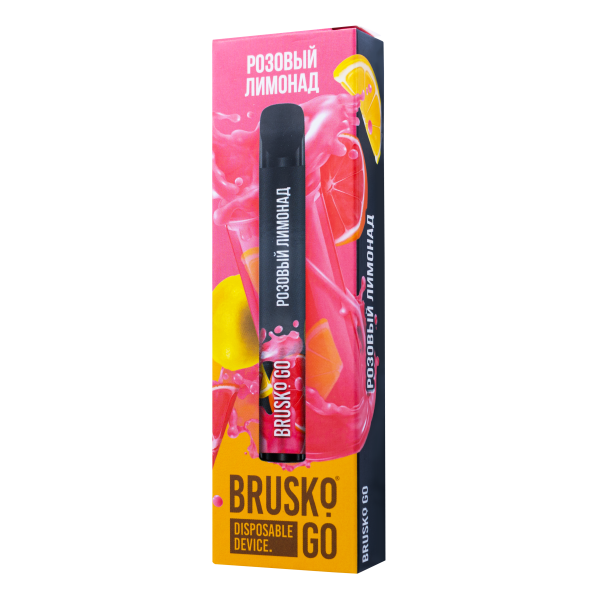 Одноразовая электронная сигарета Brusko Go Розовый Лимонад 800 затяжек в Красноярске