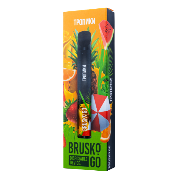 Одноразовая электронная сигарета Brusko Go Тропики 800 затяжек в Красноярске