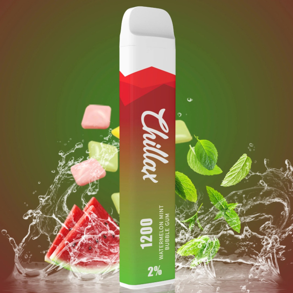 Chillax Watermelon Mint bubble gum (Арбуз Мятная жвачка), 1200 тяг в Красноярске