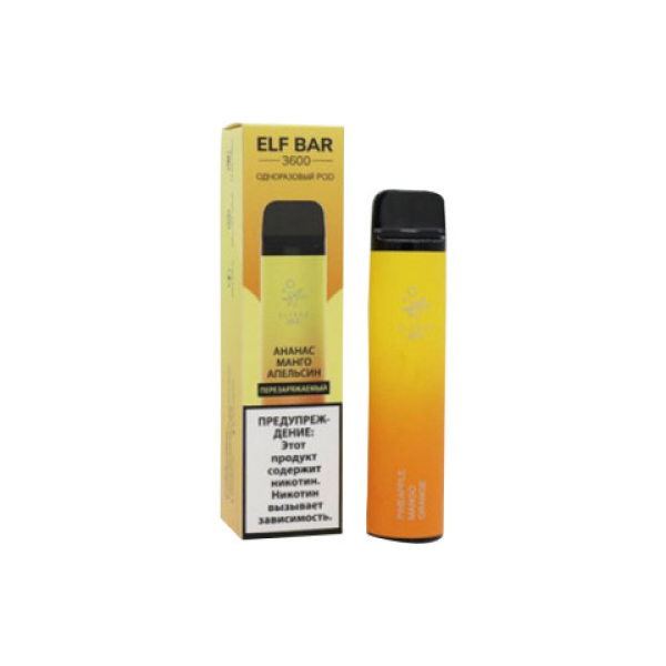 Elfbar (3600 (Ананас манго апельсин)), 3600 тяг в Красноярске