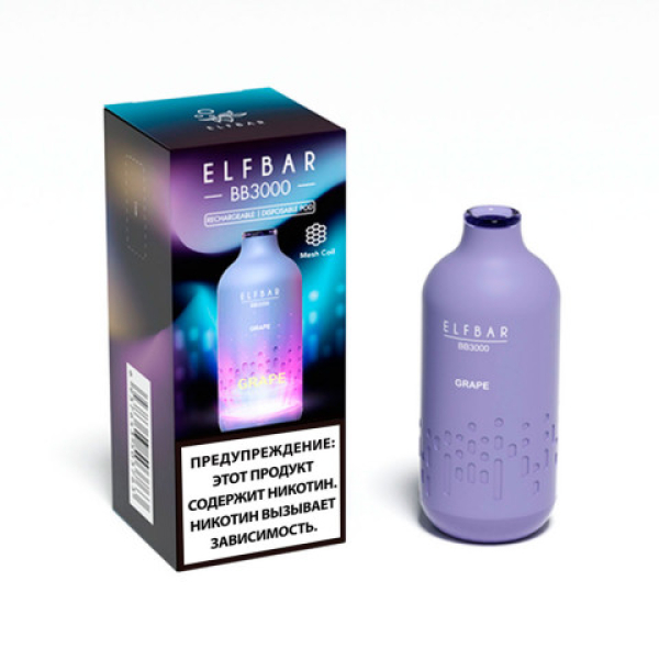 Elfbar BB3000 Виноград, 3000 тяг в Красноярске