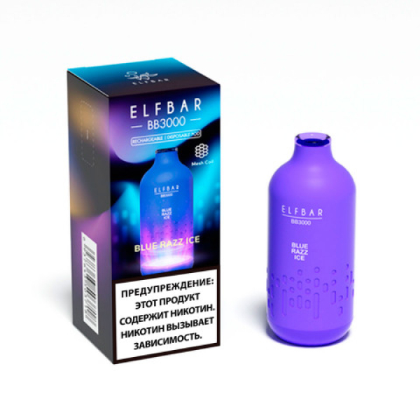 Elfbar BB3000 Голубика малина лед, 3000 тяг в Красноярске
