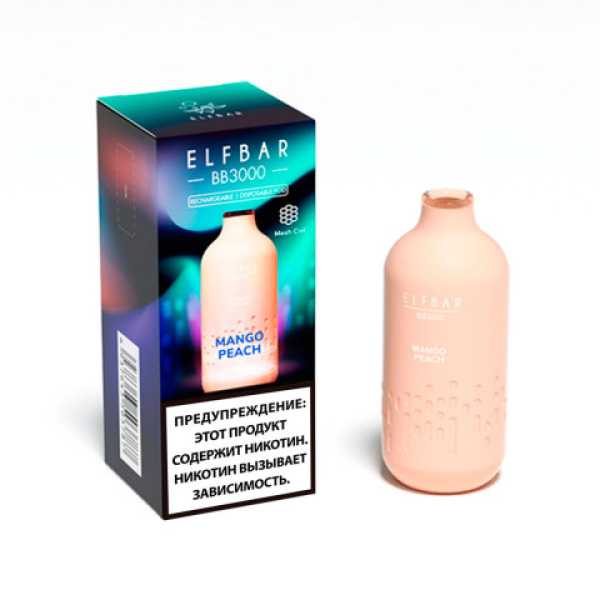 Elfbar BB3000 Манго персик, 3000 тяг в Красноярске