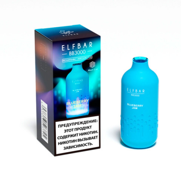 Elfbar BB3000 Черничный джем, 3000 тяг в Красноярске