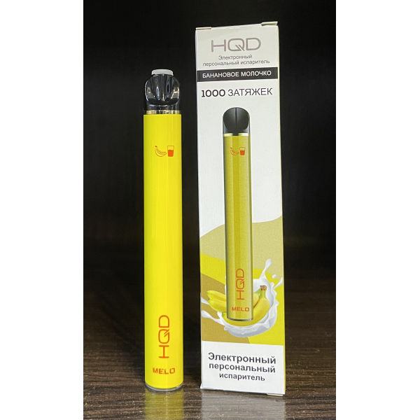 HQD melo banana milk (банановое молочко) 1000 затяжек в Красноярске