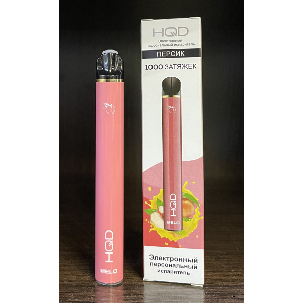 HQD melo peach (персик) 1000 затяжек в Красноярске