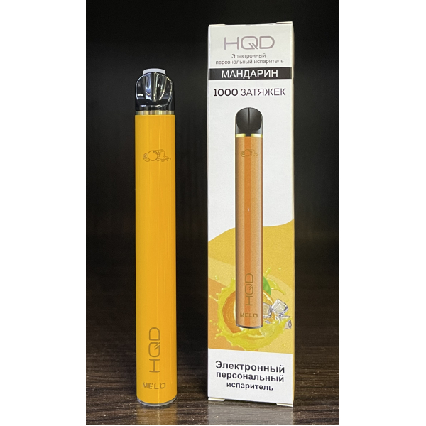 HQD melo tangerine (мандарин) 1000 затяжек в Красноярске