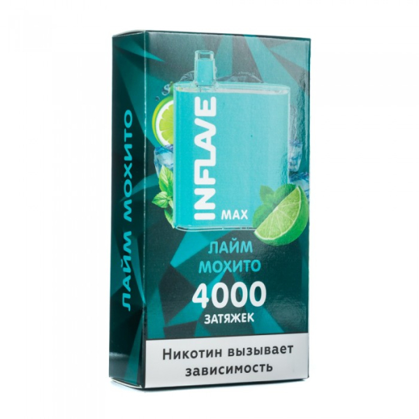INFLAVE MAX Лайм мохито, 4000 тяг в Красноярске