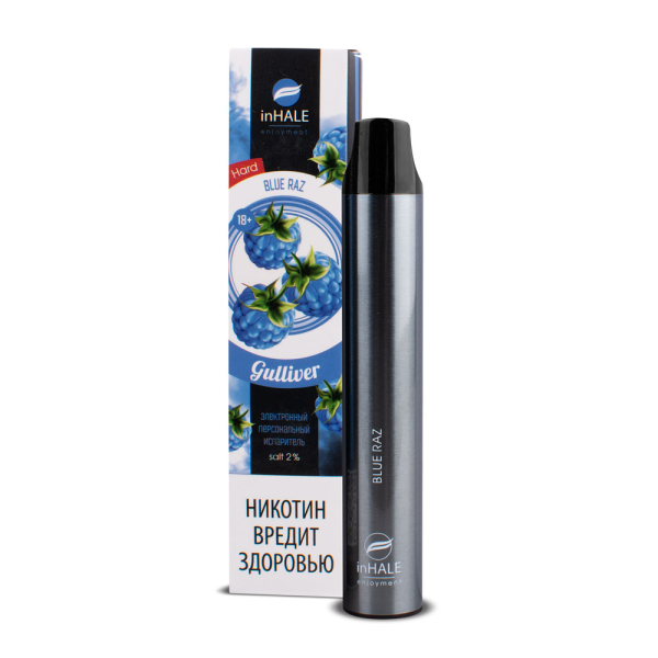 inHale Guliver Hard Blue Razz (Ежевика) 1500 затяжек в Красноярске