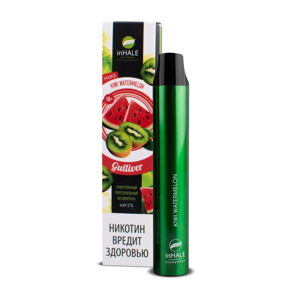 inHale Guliver Hard Kiwi Watermelon (Киви Арбуз) 1500 затяжек в Красноярске