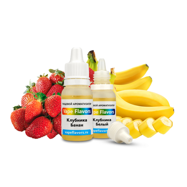 Ароматизатор Vape Flavors Клубника Банан 10мл в Красноярске