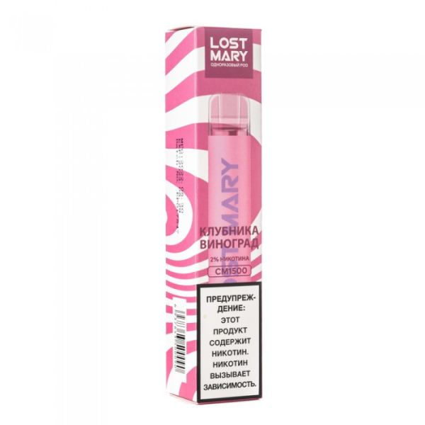 Lost Mary Strawberry Grape Клубника виноград, 1500 тяг в Красноярске