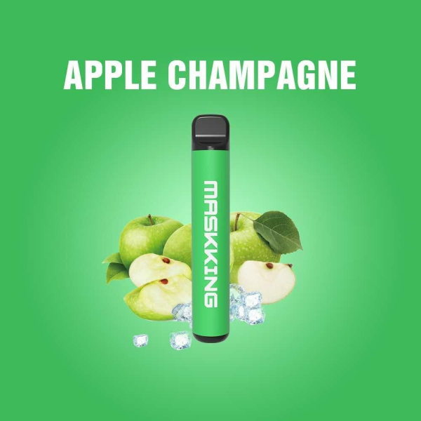 Одноразовая электронная сигарета Maskking High Pro Apple Champagne (Яблочное Шампанское) 1000 затяжек в Красноярске