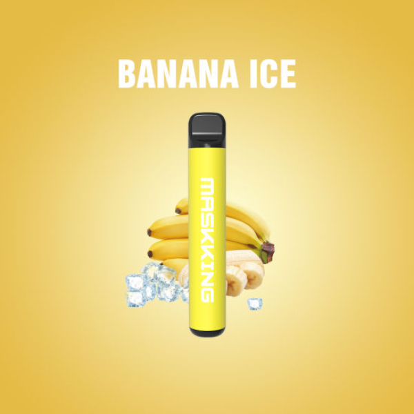 Одноразовая электронная сигарета Maskking High Pro Banana Ice (Ледяной Банан) 1000 затяжек в Красноярске