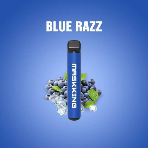 Одноразовая электронная сигарета Maskking High Pro Blue Razz (Черничный Рай) 1000 затяжек в Красноярске