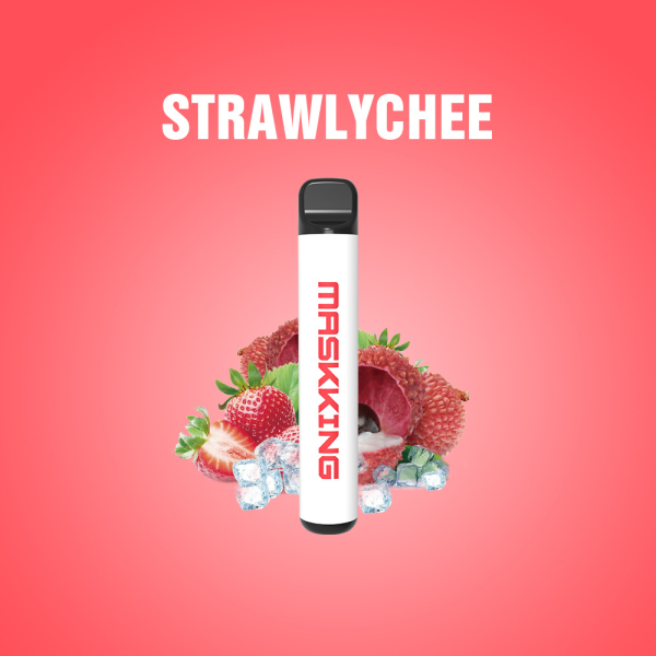 Одноразовая электронная сигарета Maskking High Pro Strawlychee (Клубника Личи) 1000 затяжек в Красноярске
