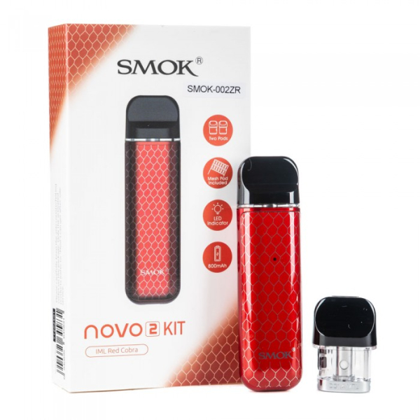 POD-система SMOK Novo 2 Pod 800 mAh Red Carbon в Красноярске