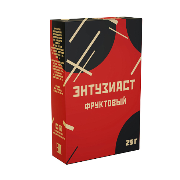 Табак ЭНТУЗИАСТ ФРУКТОВЫЙ 25 гр в Красноярске