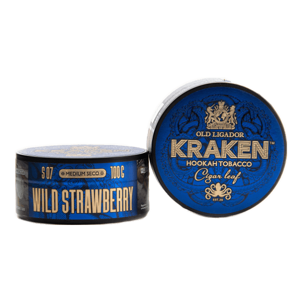 Табак Kraken Medium Seco wild strawberry (Земляника) 100 гр в Красноярске