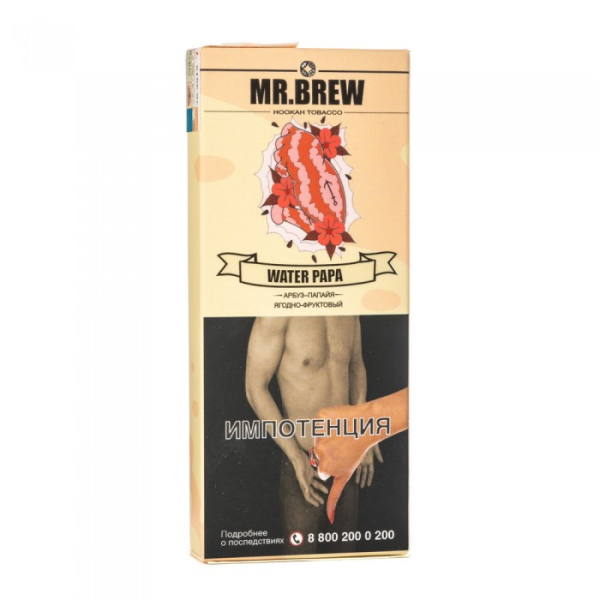Табак Mr Brew Water Papa (Арбузный смузи с папайей) 40 гр в Красноярске