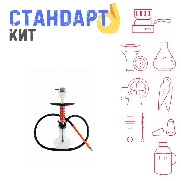 Набор с кальяном  Mamay Customs Micro Coilovers Red СТАНДАРТ в Красноярске