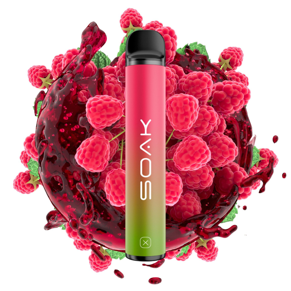 SOAK X Raspberry Soda (Малиновая газировка), 1500 тяг в Красноярске