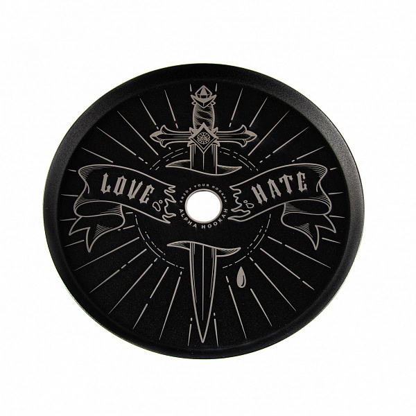 Блюдце №21 Alpha Hookah (Черный,Белый) в Красноярске