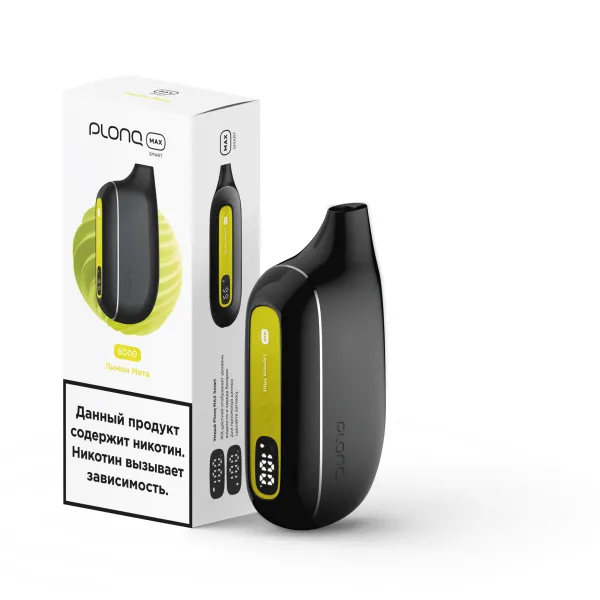 Plonq Max Smart Лимон Мята (8000 Затяжек) 20 Мг в Красноярске