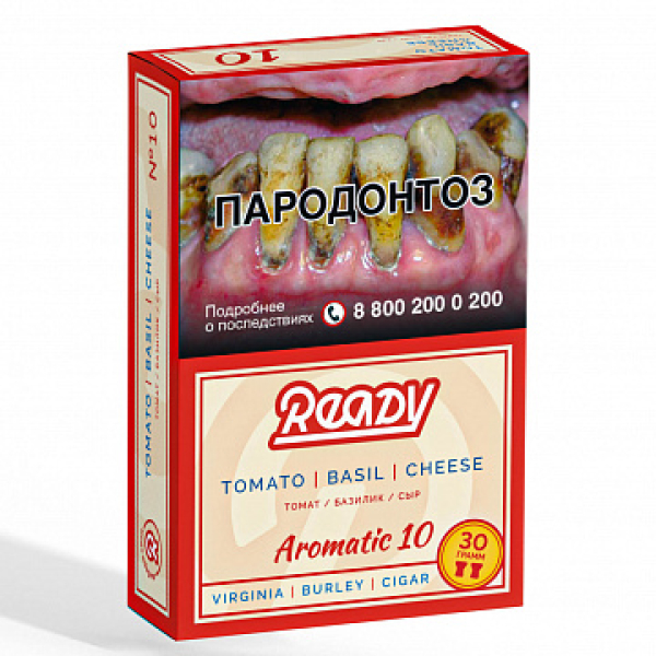 Табак READY №10 TOMATO BASIL CHEESE (Томат Базилик сыр) 30 гр в Красноярске